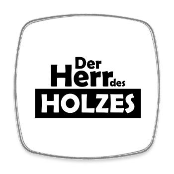 der herr des holzes - Viereckiger Kühlschrankmagnet - Weiß - Vorne