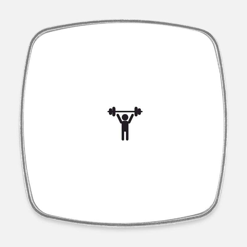 Poids de levage - Magnet carré - blanc