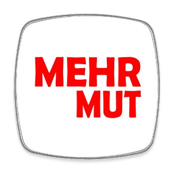 Demut - Viereckiger Kühlschrankmagnet - Weiß - Vorne