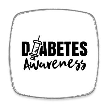 Diabetes Awareness Diabetic Diabetic - Square fridge magnet - white - Front