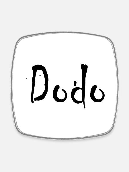 dodo - Square fridge magnet - white