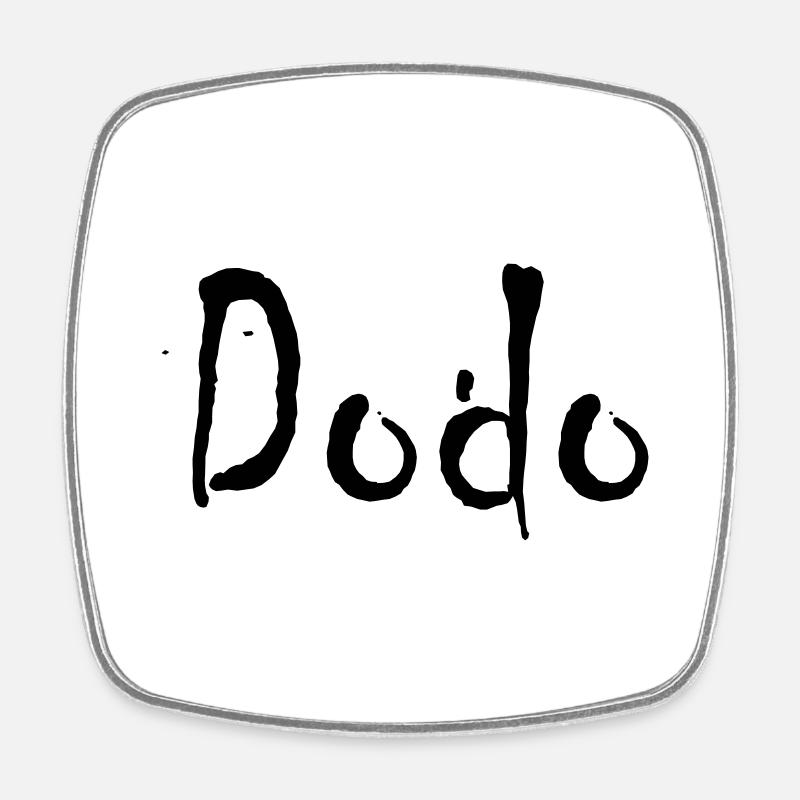 dodo - Square fridge magnet - white