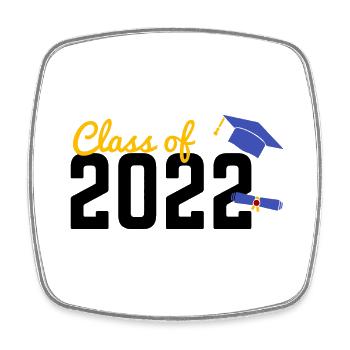 Class of 2022 - Abschluss in 2022, Uni - Viereckiger Kühlschrankmagnet - Weiß - Vorne