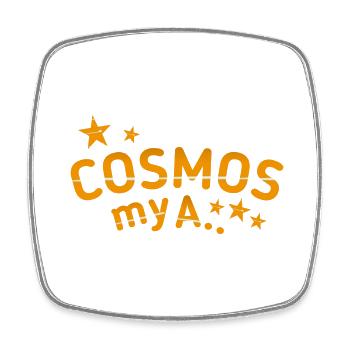 Kosmos Spruch lustig - Viereckiger Kühlschrankmagnet - Weiß - Vorne