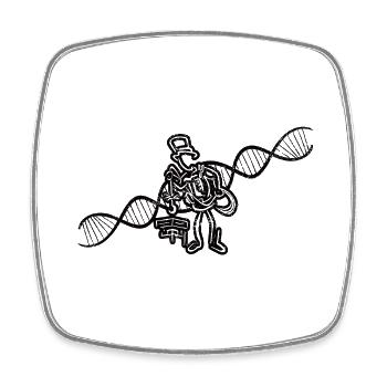 Ramoneur Ramoneur Cadeau Balayeuse de nourriture - Magnet carré - blanc - Devant