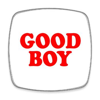 Good boy - Magnet carré - blanc - Devant