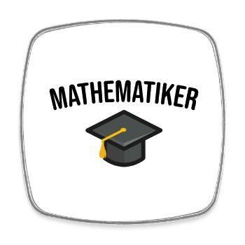 Mathematiker Studium Abschluss - Viereckiger Kühlschrankmagnet - Weiß - Vorne