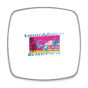 Cool Party Shirt Cadeau de vacances à la plage d’été - Magnet carré - blanc - Devant