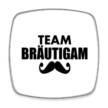 Team bräutigam - Viereckiger Kühlschrankmagnet - Weiß - Vorne