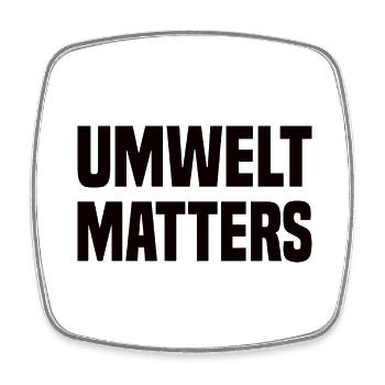 Umwelt Matters Klimawandel - Viereckiger Kühlschrankmagnet - Weiß - Vorne