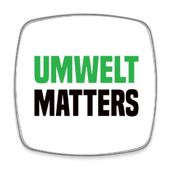 Umwelt Matters Klimawandel - Viereckiger Kühlschrankmagnet - Weiß - Vorne