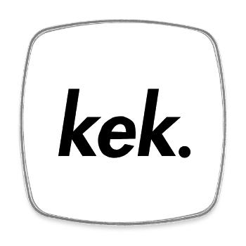 kek - Viereckiger Kühlschrankmagnet - Weiß - Vorne