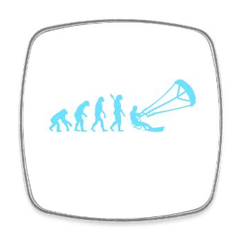 Evolution Kitesurf | Design pour Kitesurfer - Magnet carré - blanc - Devant