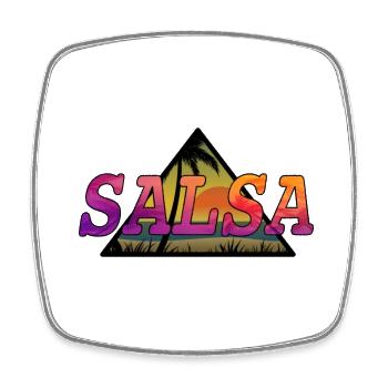 Salsabeach - Viereckiger Kühlschrankmagnet - Weiß - Vorne