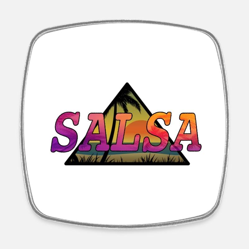 Salsabeach - Viereckiger Kühlschrankmagnet - Weiß