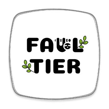Faultier - Viereckiger Kühlschrankmagnet - Weiß - Vorne