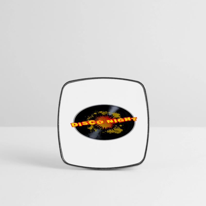 Disco Night Exploding Long Playing Record Square fridge magnet