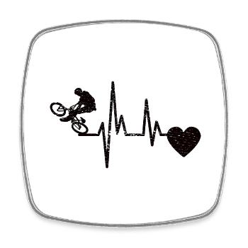 Bike Cycling Mountainbike Bike Tour - Square fridge magnet - white - Front