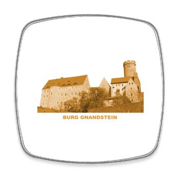 Gnandstein Frohburg Leipzig Sachsen - Viereckiger Kühlschrankmagnet - Weiß - Vorne
