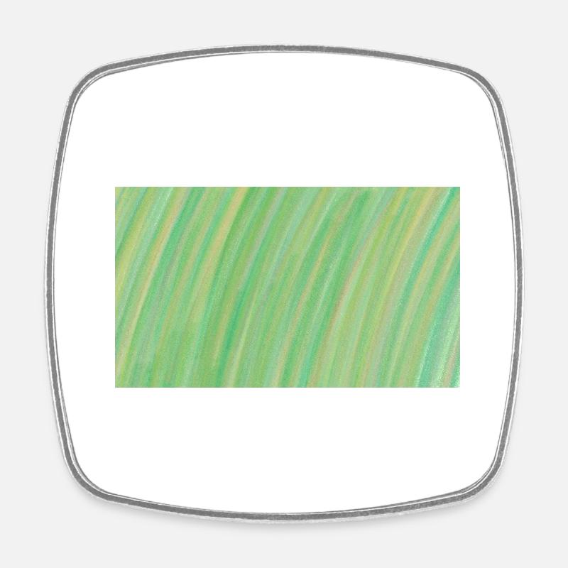 Dégradé Vert Jaune Orange abstrait - Magnet carré - blanc