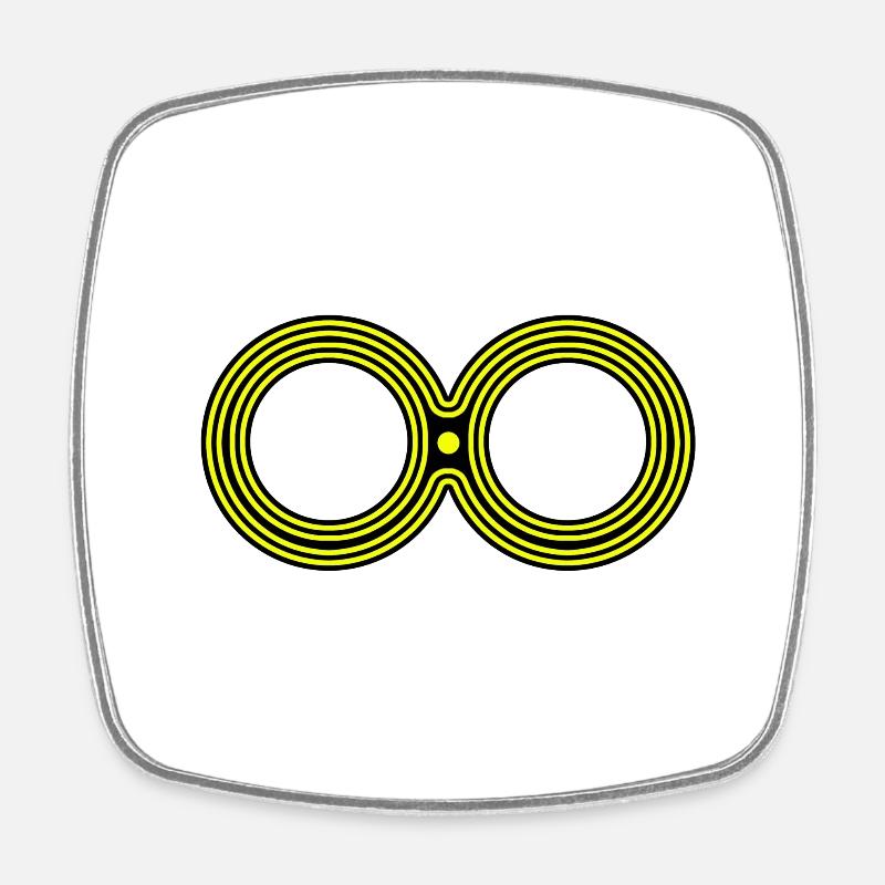 Eight Infinity 8 - Square fridge magnet - white