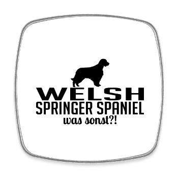 WELSH SPRINGER SPANIEL was sonst Hunde Wilsigns - Viereckiger Kühlschrankmagnet - Weiß - Vorne