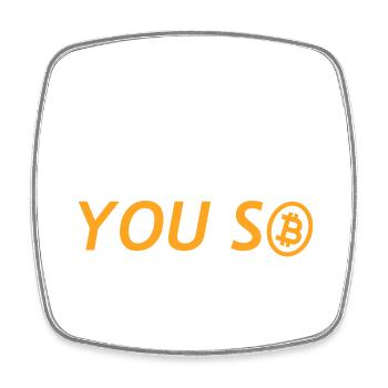 Bitcoin Trading Crypto Aktien - Viereckiger Kühlschrankmagnet - Weiß - Vorne