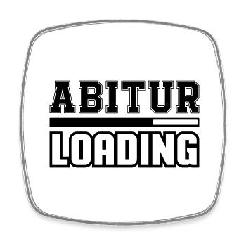 Abitur Loading - Viereckiger Kühlschrankmagnet - Weiß - Vorne