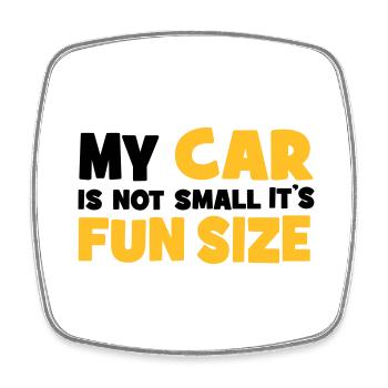 Car - Square fridge magnet - white - Front