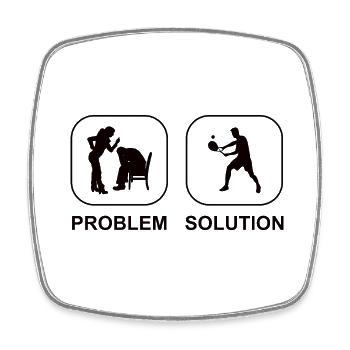 Tennis Club Tennis Tennis Players Tennis Rackets - Square fridge magnet - white - Front