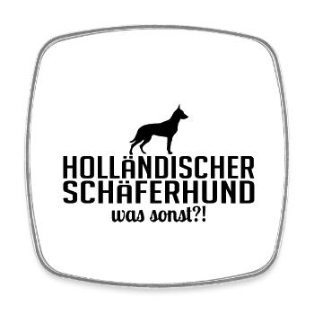 DUTCH SHEPHERD WHAT ELSE Dogs Wilsigns - Square fridge magnet - white - Front
