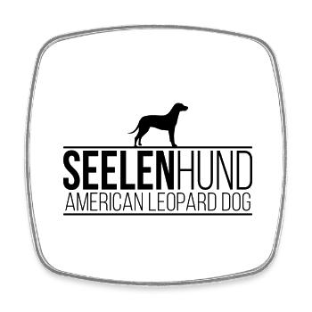 American Leopard Dog Seelenhund Hunde Wilsigns - Viereckiger Kühlschrankmagnet - Weiß - Vorne
