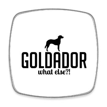 Goldador what else Hundespruch Hunde Wilsigns - Viereckiger Kühlschrankmagnet - Weiß - Vorne