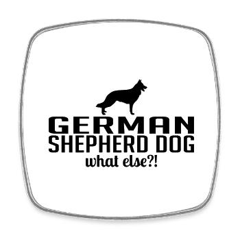 German Shepherd Dog what else Hundespruch Wilsigns - Viereckiger Kühlschrankmagnet - Weiß - Vorne