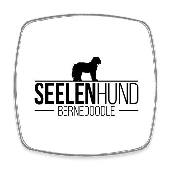 Bernedoodle Seelenhund Hundespruch Hunde Wilsigns - Viereckiger Kühlschrankmagnet - Weiß - Vorne