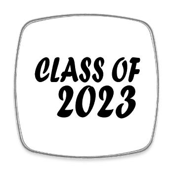 Class of 2023 - Square fridge magnet - white - Front