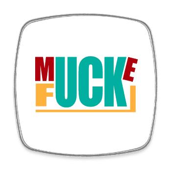 Muckefuck, für Kaffee Genießer! - Viereckiger Kühlschrankmagnet - Weiß - Vorne