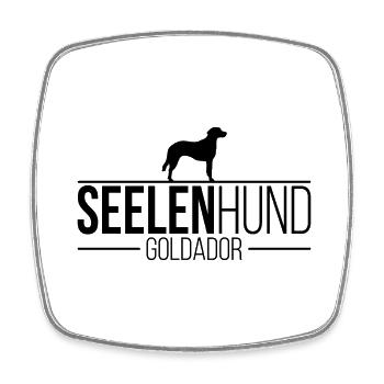 Goldador Seelenhund Hunde Wilsigns - Viereckiger Kühlschrankmagnet - Weiß - Vorne
