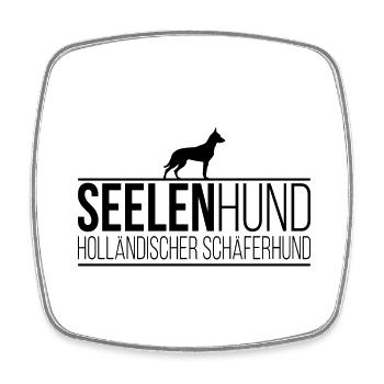 Holländischer Schäferhund Seelenhund Hunde - Viereckiger Kühlschrankmagnet - Weiß - Vorne