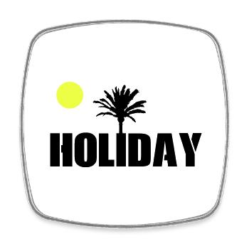 Holiday - Square fridge magnet - white - Front