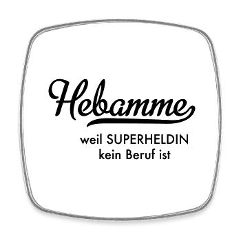 Hebamme - Viereckiger Kühlschrankmagnet - Weiß - Vorne
