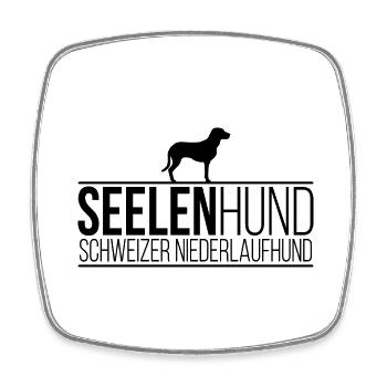 Schweizer Niederlaufhund Seelenhund Hunde Wilsigns - Viereckiger Kühlschrankmagnet - Weiß - Vorne