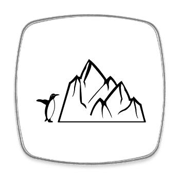 Penguin - Square fridge magnet - white - Front