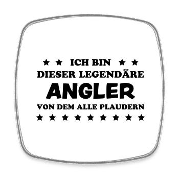 Angler Spruch Angeln Fische Meer Angler Geschenk - Viereckiger Kühlschrankmagnet - Weiß - Vorne
