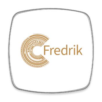 Für Fredrik - Viereckiger Kühlschrankmagnet - Weiß - Vorne