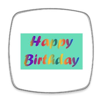 ALLES GUTE ZUM GEBURTSTAG!. ALLES GUTE ZUM GEBURTSTAG!. JAHRESTAG. - Viereckiger Kühlschrankmagnet - Weiß - Vorne