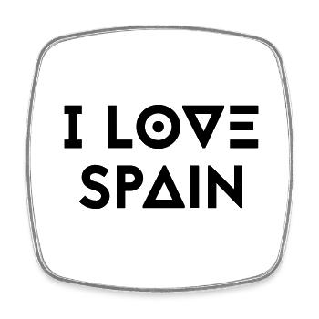 I LOVE SPAIN - Viereckiger Kühlschrankmagnet - Weiß - Vorne