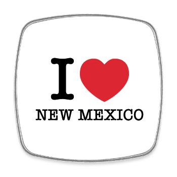 I Love New Mexico | I Heart New Mexico - Square fridge magnet - white - Front