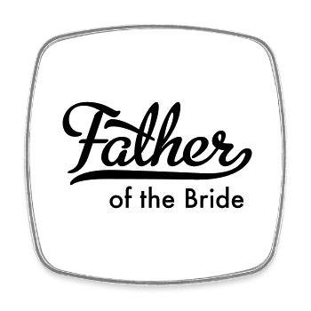 Father of the Bride - Square fridge magnet - white - Front