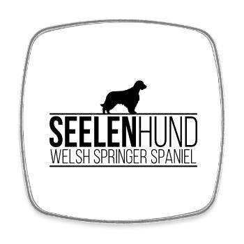 Welsh Springer Spaniel Seelenhund Hunde Wilsigns - Viereckiger Kühlschrankmagnet - Weiß - Vorne